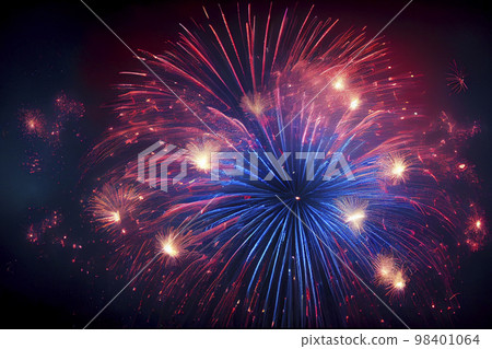 Image material: Background image of fireworks Image material: Background image of fireworks 98401064