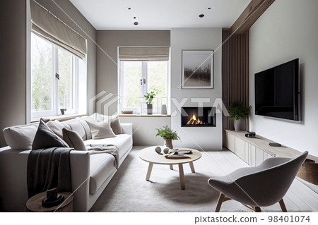 Image material: Image of a stylish living room 98401074