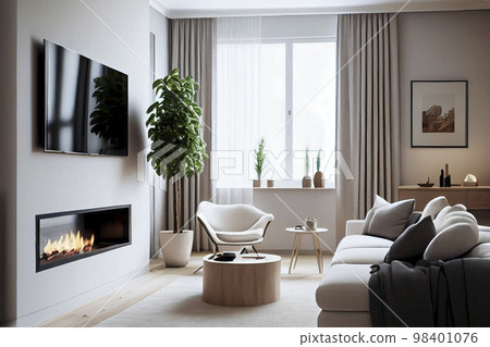 圖片素材：時尚客廳的圖片 98401076