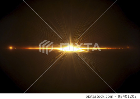 Image material: Image of a simple shining light beam (lens flare) Image material: Image of a simple shining light beam (lens flare) 98401202