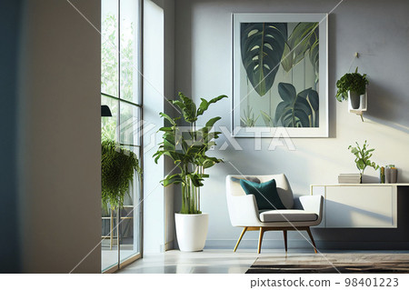 圖像材料：現代客廳的圖像 98401223