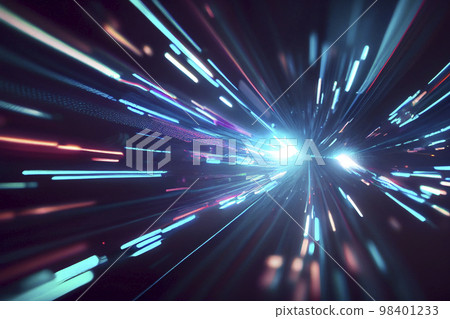 Background material: Light background of abstract laser beams in the near future 98401233