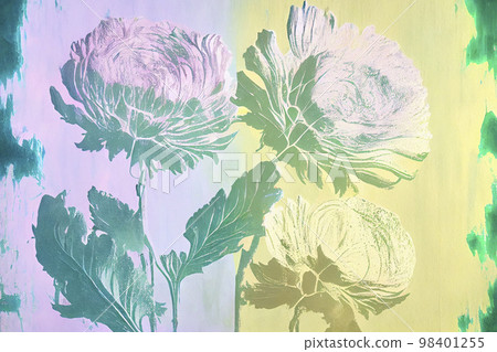 Image material: Floral pop art in artistic pastel colors Image material: Floral pop art in artistic pastel colors 98401255