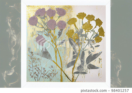 Image material: Floral pop art in artistic pastel colors Image material: Floral pop art in artistic pastel colors 98401257