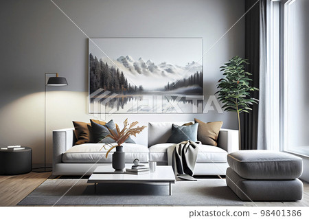 Image material: Image of a modern living room Image material: Image of a modern living room 98401386
