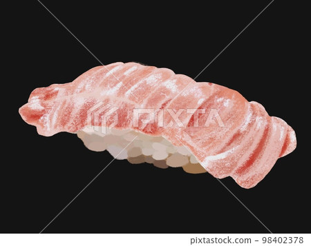 Tuna Nigiri Sushi Consistent (Otoro) No Plate 98402378