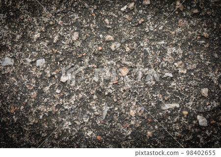 Gray textured cement wall background with fine concrete chips. Construction backgrounds 98402655