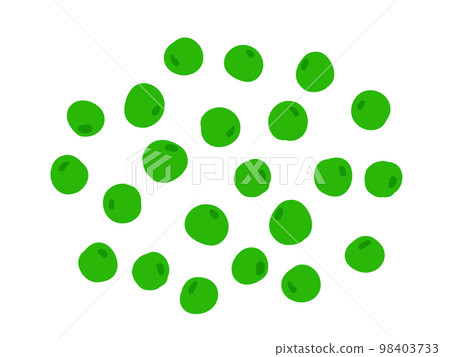 Cute peas / hand-drawn illustration material 98403733