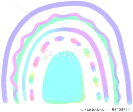 Rainbow line Rainbow illustrations Rainbow line Rainbow illustrations 98403734