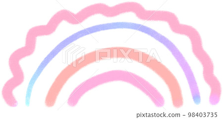 Rainbow line Rainbow illustrations 98403735