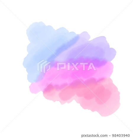 水彩處理紫色和粉紅色 98403940