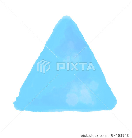 Watercolor treatment Triangle, light blue Watercolor treatment Triangle, light blue 98403948