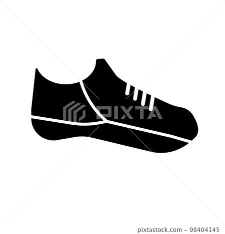 Shoe silhouette icon. fashion item. vector. Shoe silhouette icon. fashion item. vector. 98404145
