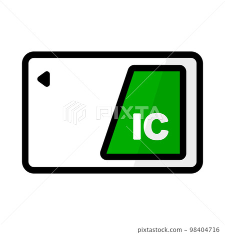 IC卡現金卡。向量。 98404716