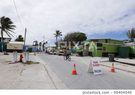Ebeye island at Kwajalein Atoll, Marshall islands 98404846