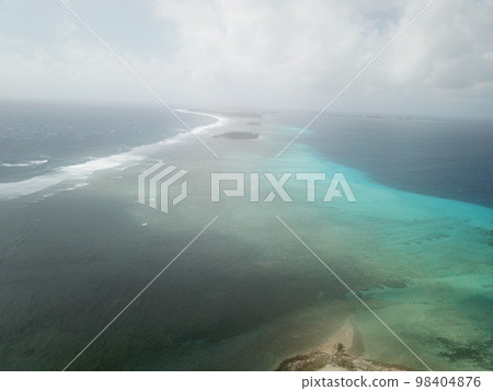 Ebeye island at Kwajalein Atoll, Marshall islands Ebeye island at Kwajalein Atoll, Marshall islands 98404876