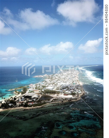 Ebeye island at Kwajalein Atoll, Marshall islands 98404880