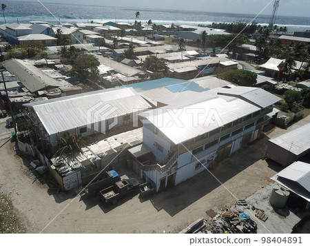 Ebeye island at Kwajalein Atoll, Marshall islands 98404891
