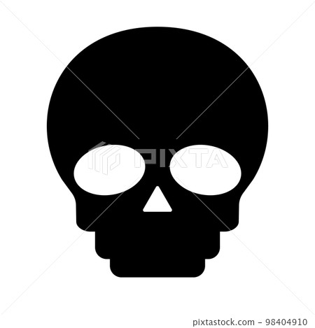Skull silhouette icon. skeleton. vector. 98404910