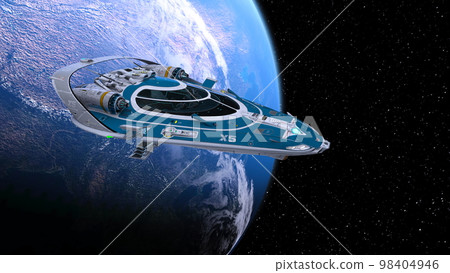 太空船和地球 98404946