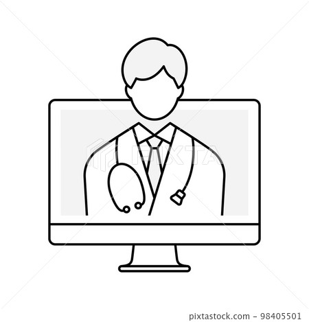 Illustration with the concept of telemedicine 98405501