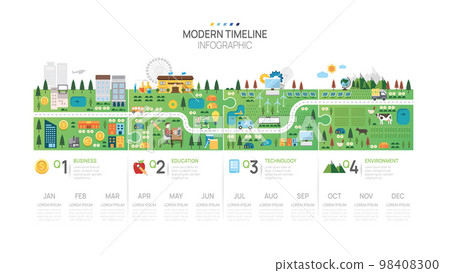 Business road map jigsaw timeline infographic template. Modern milestone element timeline diagram calendar and 4 quarter topics, Can be used for vector infographics, digital marketing data Business road map jigsaw timeline infographic template. Modern milestone element timeline diagram calendar and 4 quarter topics, Can be used for vector infographics, digital marketing data 98408300