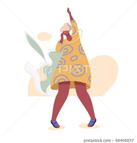 Old Woman Dancing Old Woman Dancing 98408837