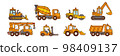 mixer truck, excavator, road roller, dump truck 98409137