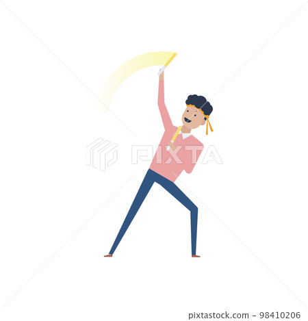 一個扮演otagei的男粉絲的插圖素材 98410206
