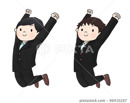 Illustration of a man wearing a jumping suit Illustration of a man wearing a jumping suit 98410287