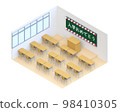 Decorated classrooms welcoming incoming students with blessings 98410305
