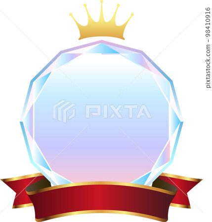 A medal with a transparent design 98410916