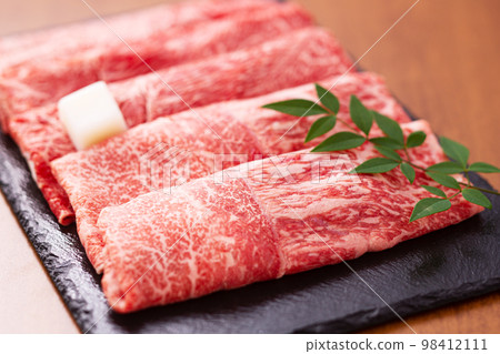 Domestic Wagyu Beef Shoulder Loin for Sukiyaki Domestic Wagyu Beef Shoulder Loin for Sukiyaki 98412111