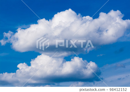 Beautiful white clouds against the blue sky Beautiful white clouds against the blue sky 98412152