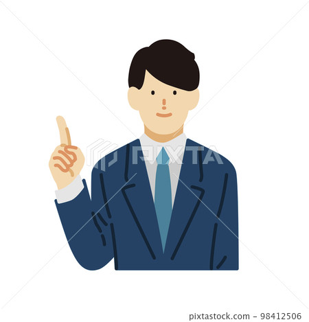 商業場景：商人解釋要點的插圖 98412506