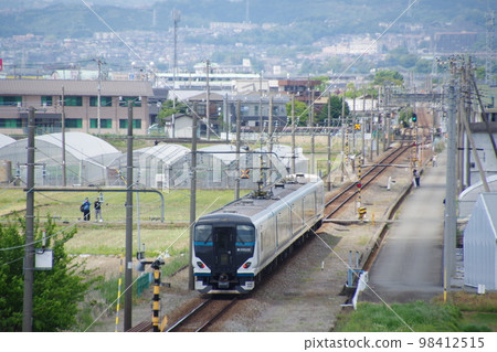 Izu Hakone Railway Sunzu Line near Nirayama Limited Express Odoriko 257 series Izu Hakone Railway Sunzu Line near Nirayama Limited Express Odoriko 257 series 98412515