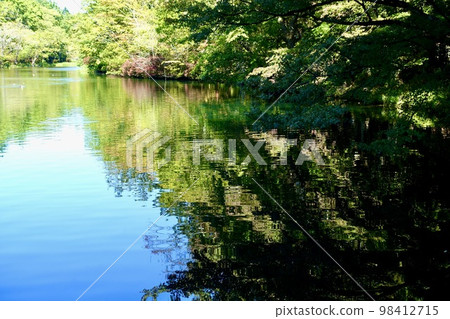 輕井澤雲場池塘景觀水鏡 98412715