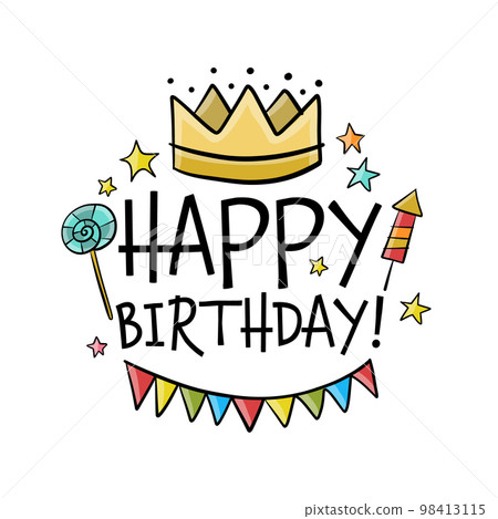 Birthday card design. Greeting card template. Holiday party. Anniversary postcard ideas 98413115