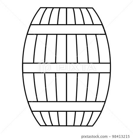 Icon barrel whisky, line barrel wooden, simple cask wood wine Icon barrel whisky, line barrel wooden, simple cask wood wine 98413215