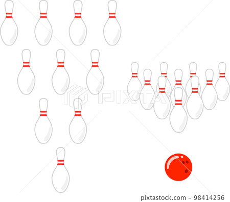 一排保齡球瓶 98414256