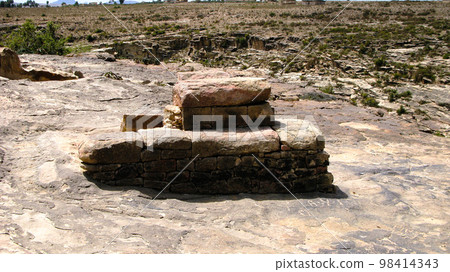 Ruined Egyptian tomb in Qohaito ancient city, Eritrea Ruined Egyptian tomb in Qohaito ancient city, Eritrea 98414343