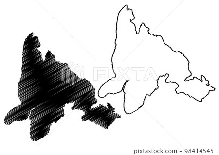 Southampton island (Canada, North America, Arctic Archipelago) map vector illustration, scribble sketch Southampton map Southampton island (Canada, North America, Arctic Archipelago) map vector illustration, scribble sketch Southampton map 98414545