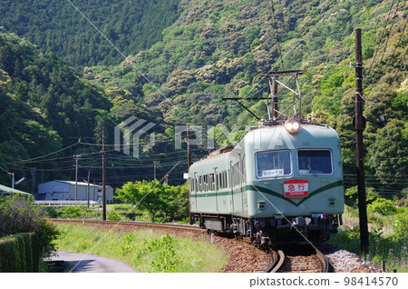 Former Nankai train 21000 series near Fukuyo Oigawa Railway Former Nankai train 21000 series near Fukuyo Oigawa Railway 98414570