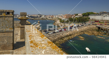 La Coruna from Castle of San Anton, La Coruna, Spain 98414941