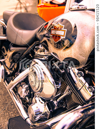 Villach, Austria - 2022 September 4 : European Bike Week, Harley Treffen Faaker See.  "Harley Davidson" market, Camping Arneitz 98415520