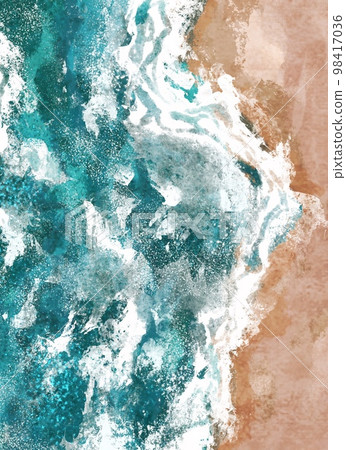 Boho Sea Beach with Waves Print. Abstract Background. Bohemian printable wall art, boho poster, pastel abstract art, landscape drawing, sea painting. Hand Drawn Effect Boho Sea Beach with Waves Print. Abstract Background. Bohemian printable wall art, boho poster, pastel abstract art, landscape drawing, sea painting. Hand Drawn Effect 98417036