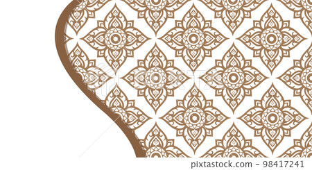 Thai Line Fabric tradional background vector Thai Line Fabric tradional background vector 98417241
