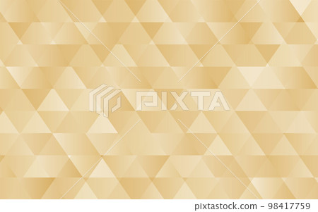 Abstract gold background, a collection of random triangles, vector material 98417759