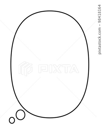 Simple vertical speech bubble 3-1 Simple vertical speech bubble 3-1 98418164