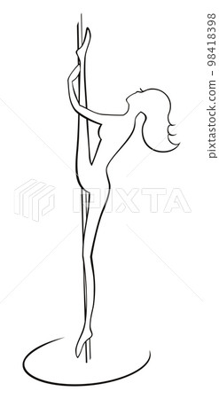 Pole dance extreme stretch 98418398